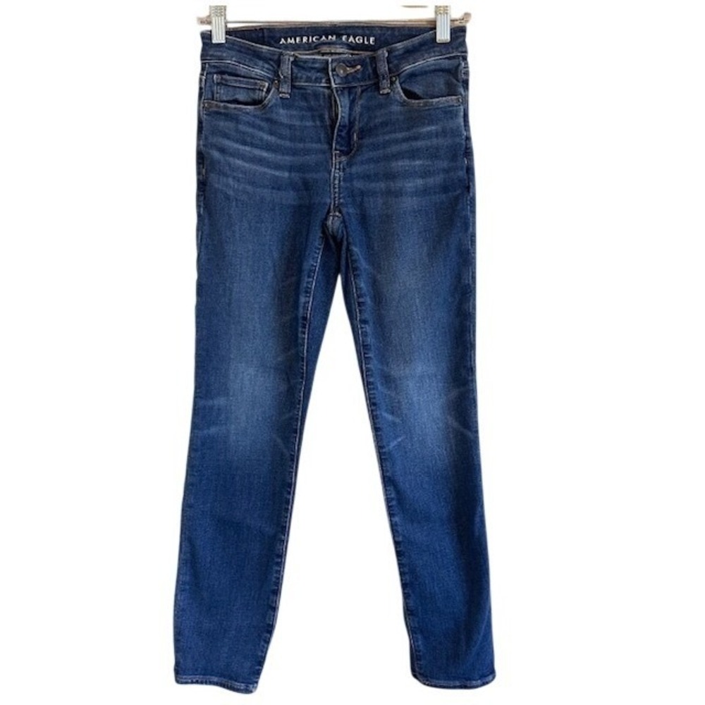 American Eagle Women's Next Level Stretch Skinny Denim Ankle Jeans‎ 0 Short